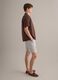 Brown linen-blend bowling-collar shirt_1