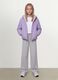 Giacca Ultralight viola reversibile con cappuccio e zip per ragazza_2