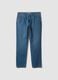 Light blue slim-fit cotton and viscose blend jeans_4