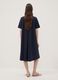Blue midi dress in stretch viscose, regular fit_3
