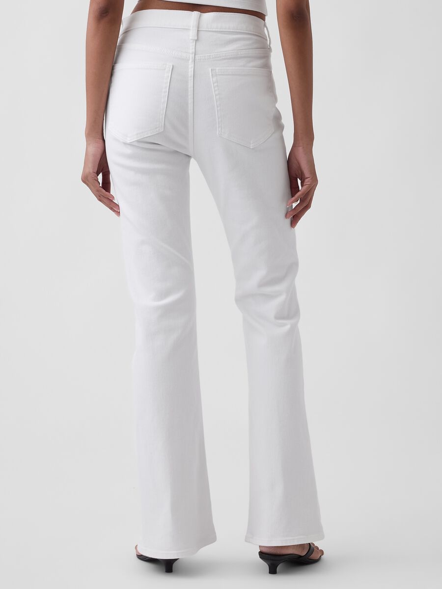 Jeans flare fit in cotone elasticizzato_3