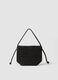 Black woven bag with adjustable shoulder strap_1