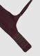 Brown padded stretch-microfibre bra_1