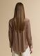 Brown stretch-fabric shirt with regular fit graphic print_3