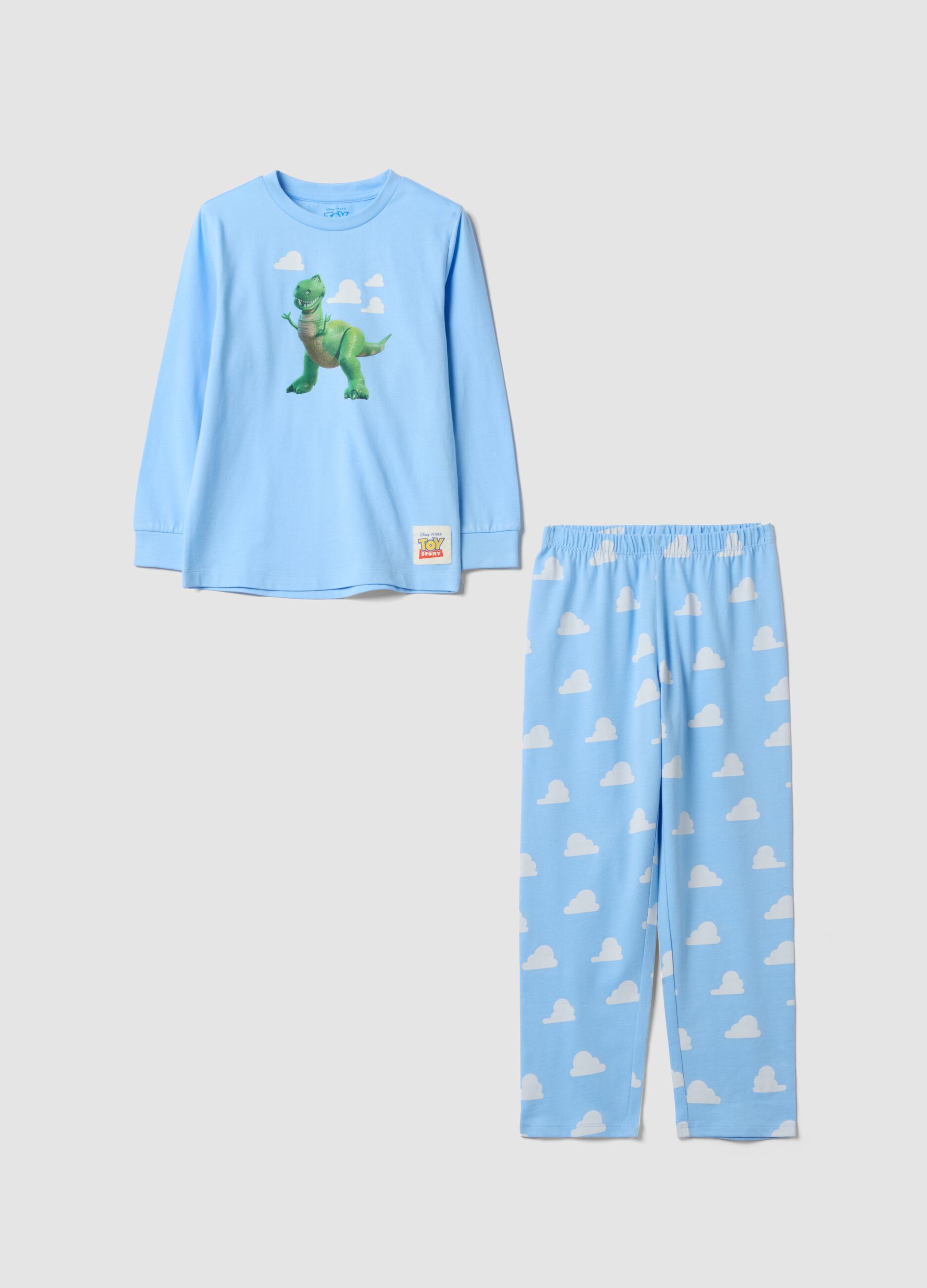 Light Blue Toy Story Print Organic Cotton Pyjamas