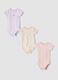 3-pack pink organic cotton crew-neck bodysuits_0