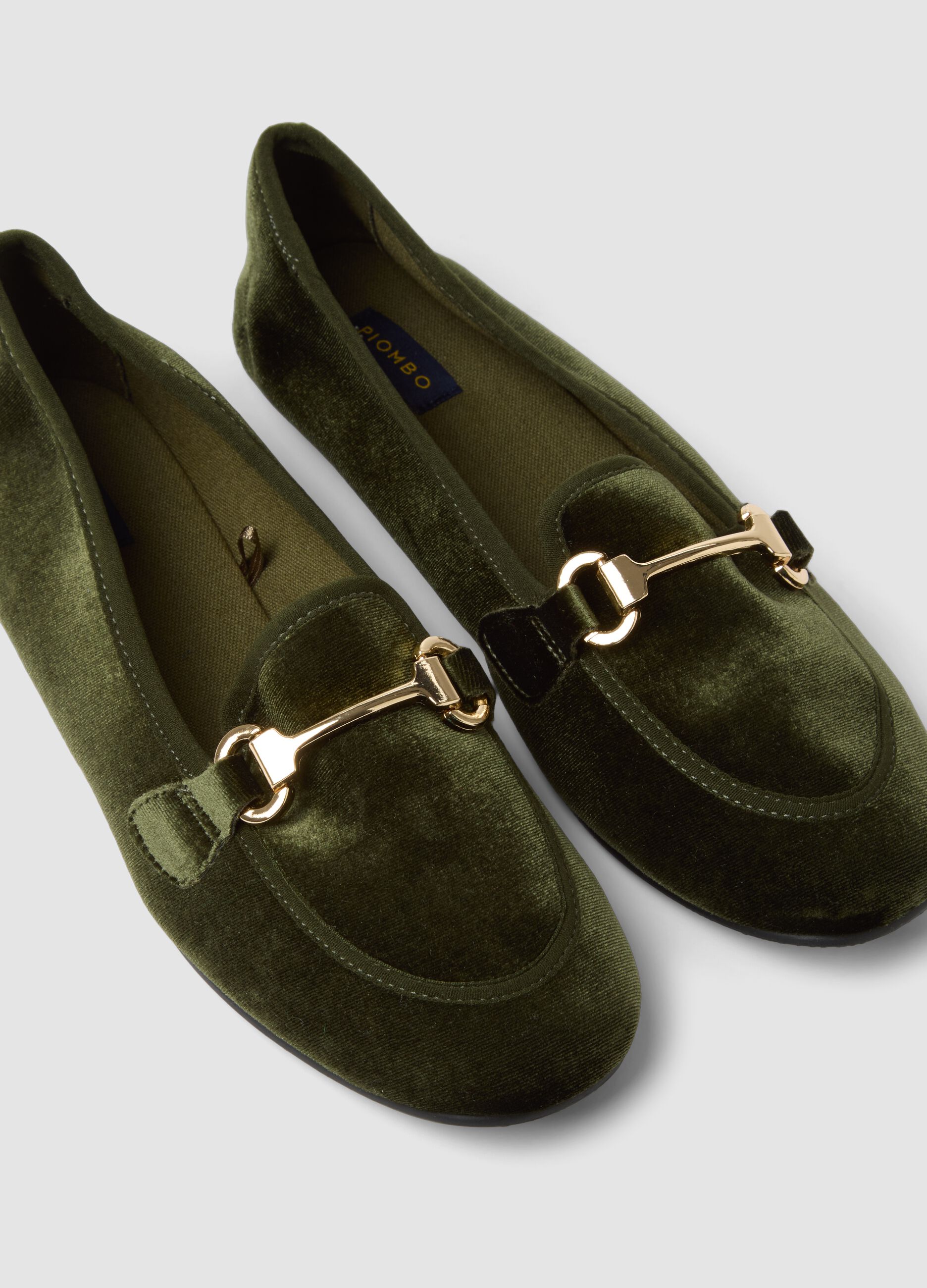 Green Friulane with gold-tone bit detail