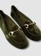 Green Friulane with gold-tone bit detail_1