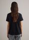Black pure cotton crew neck t-shirt in regular fit_3