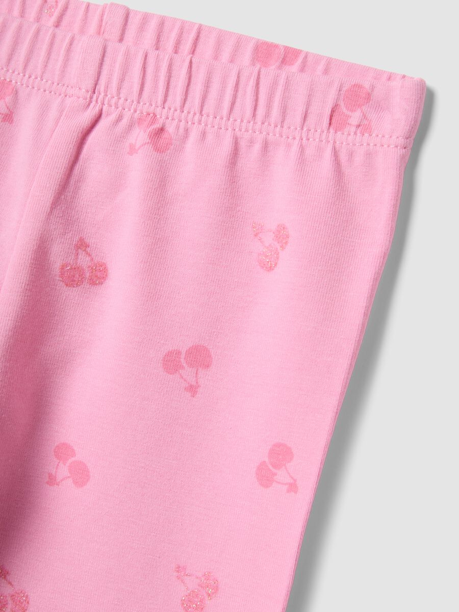 Bipack leggings in cotone elasticizzato multicolor per bimba_3