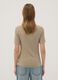 White striped stretch viscose T-shirt_3