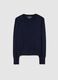 Blue Sweater with Fitted Fit_4