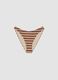 Multicoloured striped stretch bikini bottoms_4