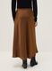 Brown Satin Long Skirt_2