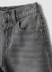 Grey cotton denim straight-fit jeans for girls_2
