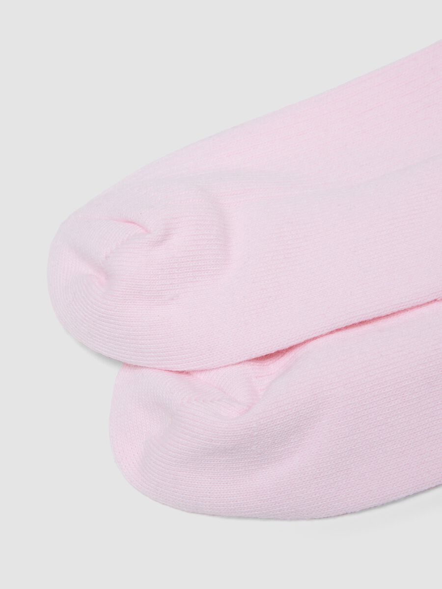 Pink ankle socks in stretch cotton_2