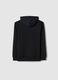 Boys' regular fit black pure cotton hoodie_4