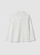 White long-sleeved polo shirt in pure organic cotton_1