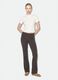 White fitted stretch-cotton T-shirt with high neck_0
