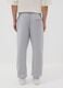 Grey cotton-blend joggers with logo_2