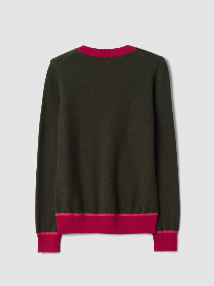 Green pure wool crew-neck jumper_2