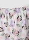 Girls' white pure cotton regular fit pyjamas featuring Minnie_3