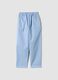 Light blue regular-fit stretch cotton trousers_4