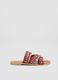 Pink woven sandals_0