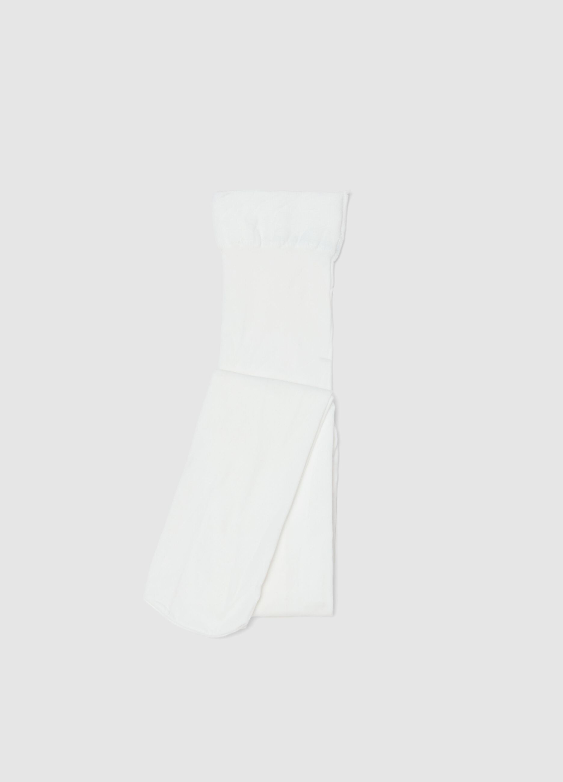 Girls' white tights