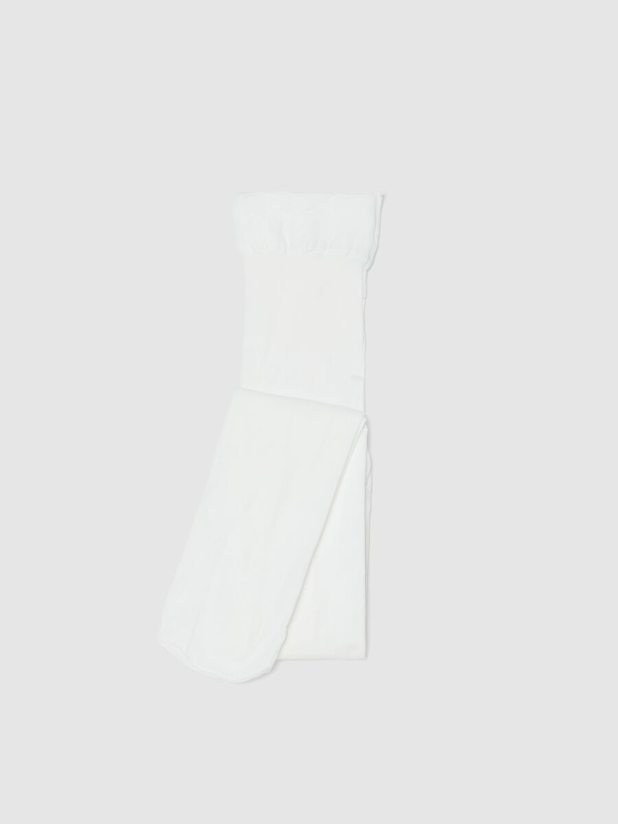 Girls' white tights_0