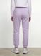 Purple organic cotton jogger trousers, regular fit, for girls_2