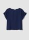 Blue pure cotton blouse_4