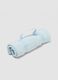 Blue printed organic cotton-blend baby blanket_0