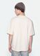 White pure cotton T-shirt with Six Seven front print, boxy fit_1