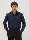 Blue pure cotton shirt with classic collar, regular fit, non-iron_0