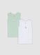 2-pack multicolour organic cotton sleeveless vests with print for baby_0