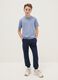 Boys' blue regular fit pure cotton jogger trousers_0