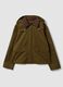 Green cotton-blend parka jacket with hood and ribbed collar_4
