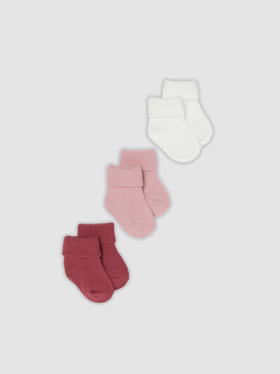 3-pack of multicolour organic cotton ankle socks for baby girls and girls_0