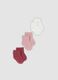 3-pack of multicolour organic cotton ankle socks for baby girls and girls_0