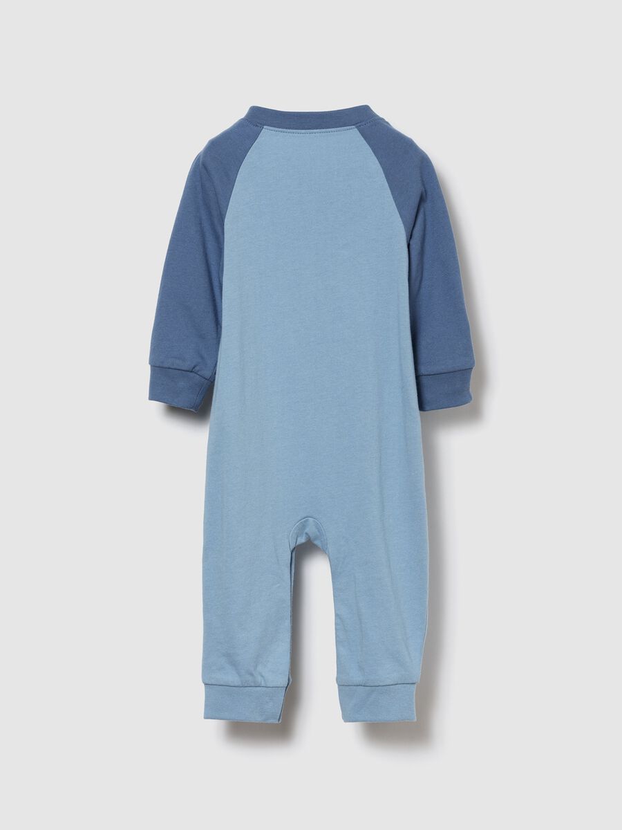 Baby's Blue Cotton Onesie_1