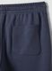 Grey cotton-blend shorts with elasticated waist, regular fit_5