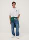 White pure cotton T-shirt with Celtics print_1