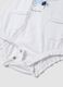 Sleeveless white pure cotton baby romper with fish_2
