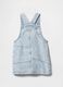 Light Denim Dungarees with Front Zip_1