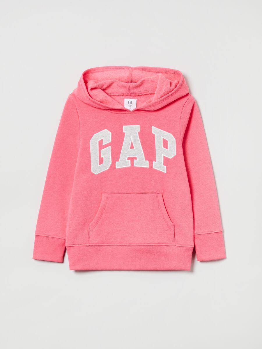 Felpa con cappuccio e ricamo logo GAP_1