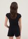 Girls' black stretch cotton slim fit t-shirt_1