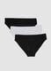 Three-pack of black and white briefs in stretch organic cotton blend_4