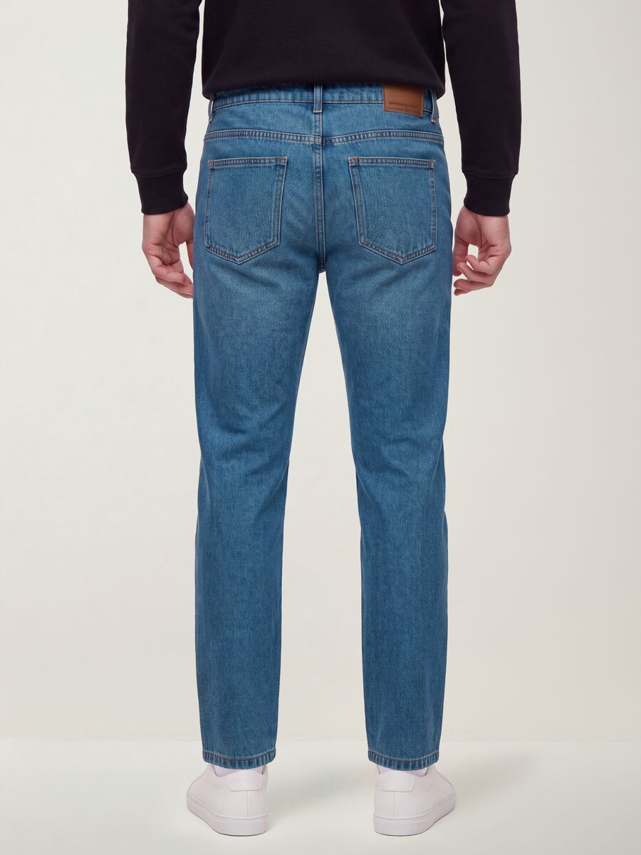 Light blue slim-fit cotton and viscose blend jeans_2