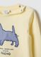 Yellow pure cotton toddler T-shirt, regular fit with print_2